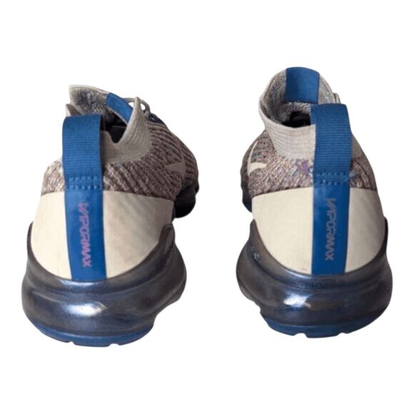 NIKE Air VaporMax Flyknit 3 'Desert Sand Vivid Purple' Running Shoes Size 7 - Picture 5 of 9